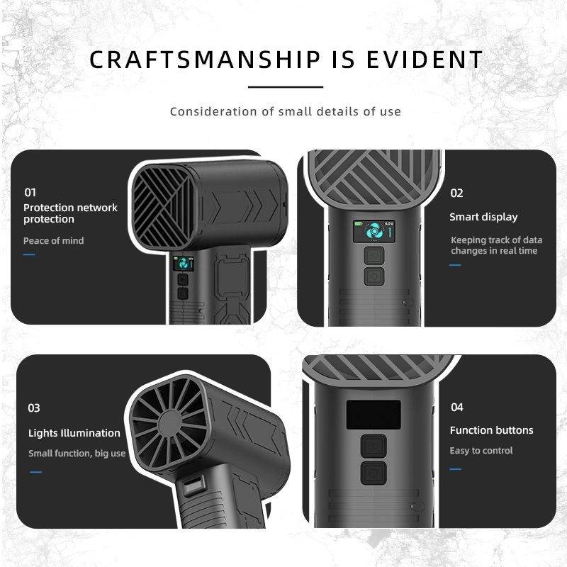 PowerFlow Turbo Blower Fan - 55000RPM 1000W 24000mAh