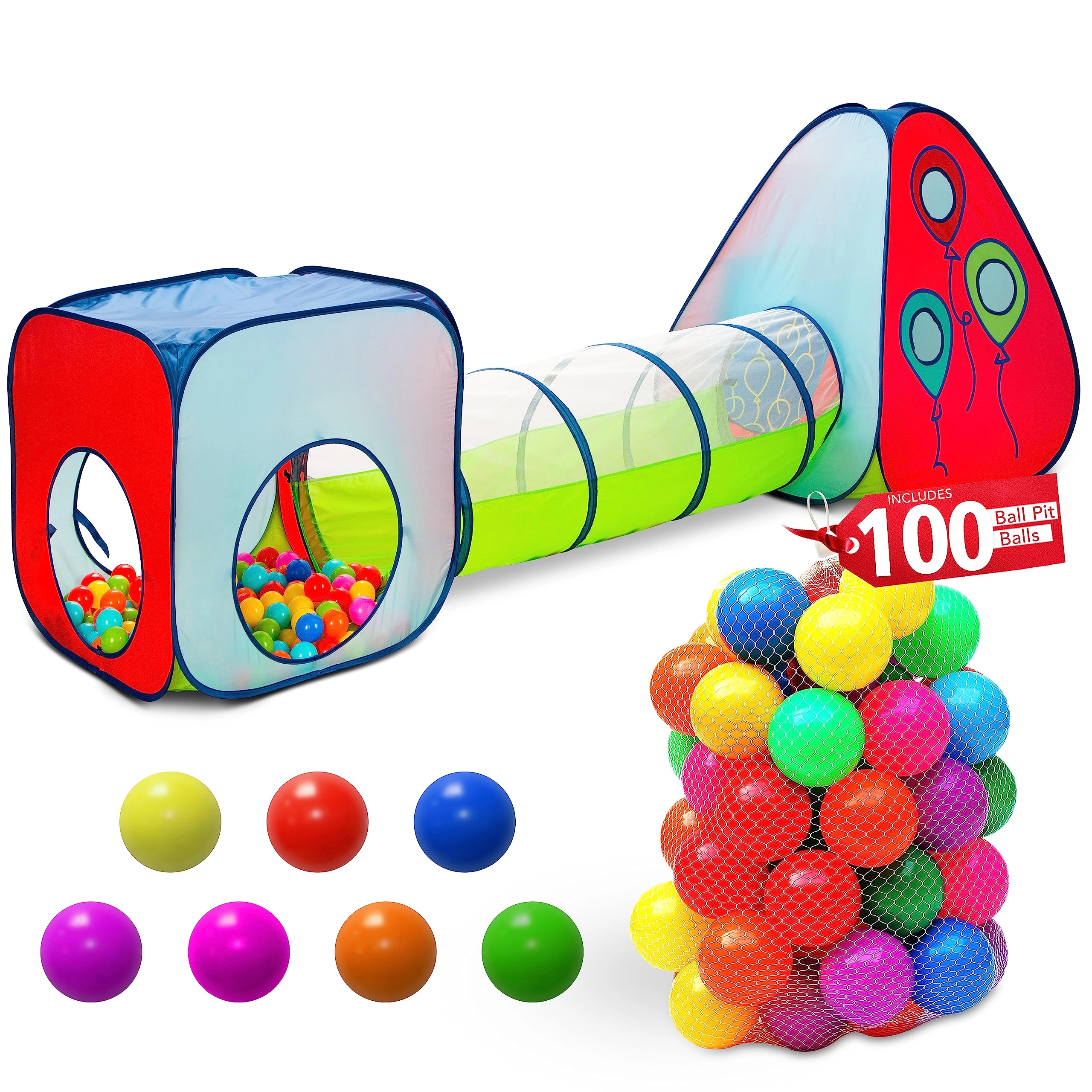 Kiddey Tunnel and Ball Pit Play Tent