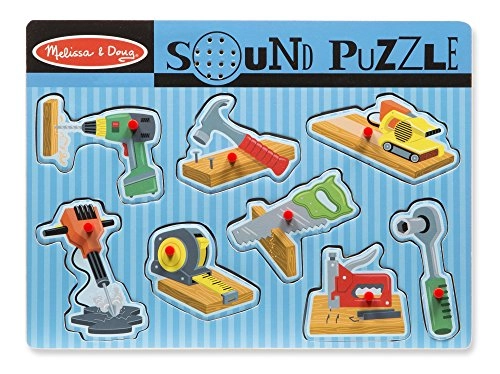 Construction Tools Sound Puzzle - 24 months and up 8 pieces