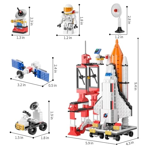 16-in-1 Space Toy Building Set - 6 years+ 565 pieces
