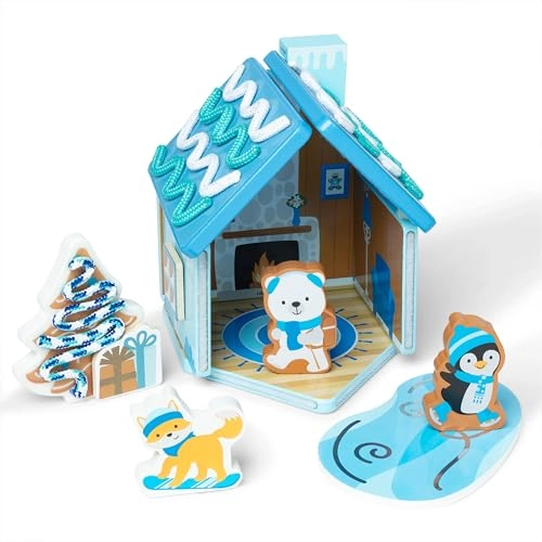 Winter Frost Wooden Gingerbread House Play Set - 44 pcs (50565)