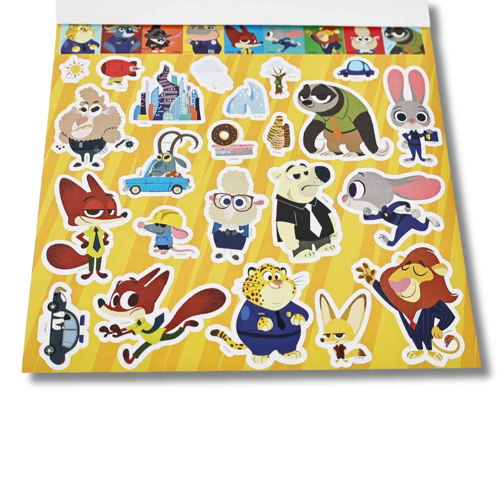 Zootopia Folding Art & Activity Case - 30pcs art pad watercolor set 14 crayons 6 mini markers 5 markers stencil