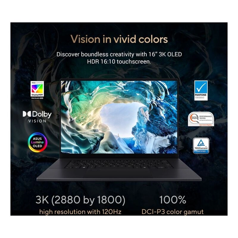 ProArt P16 H7606WP-ME025W - 16'' Ryzen AI 9-HX 370 64GB DDR5 4TB SSD