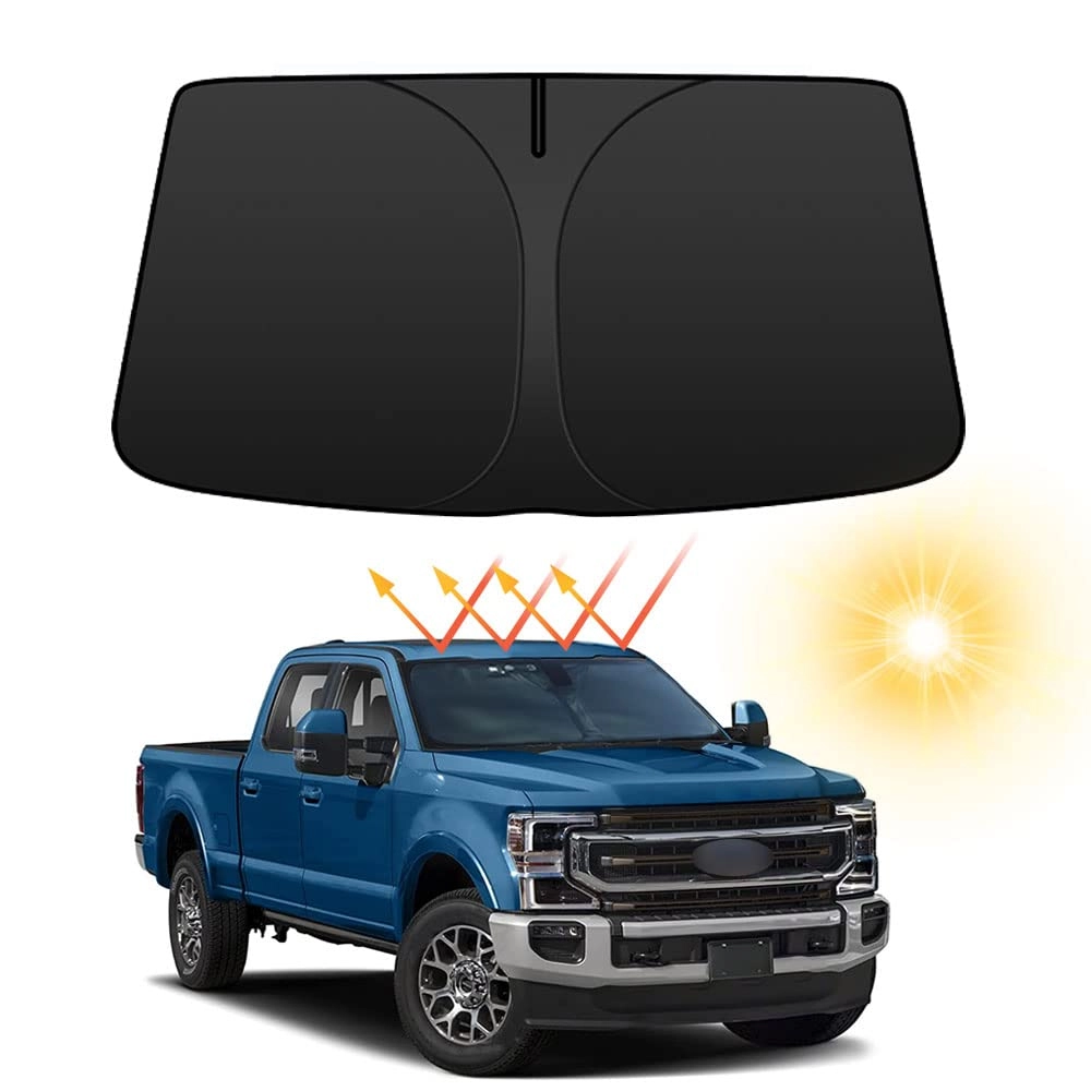 YOFAMO Front Windshield Sun Shade - Ford F-250 F250 2017|2018|2019|2020|2021|2022