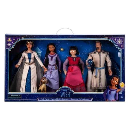 Asha Doll - classic-size 11" - 13" + Dahlia Doll + Queen Amaya Doll + King Magnifico Doll