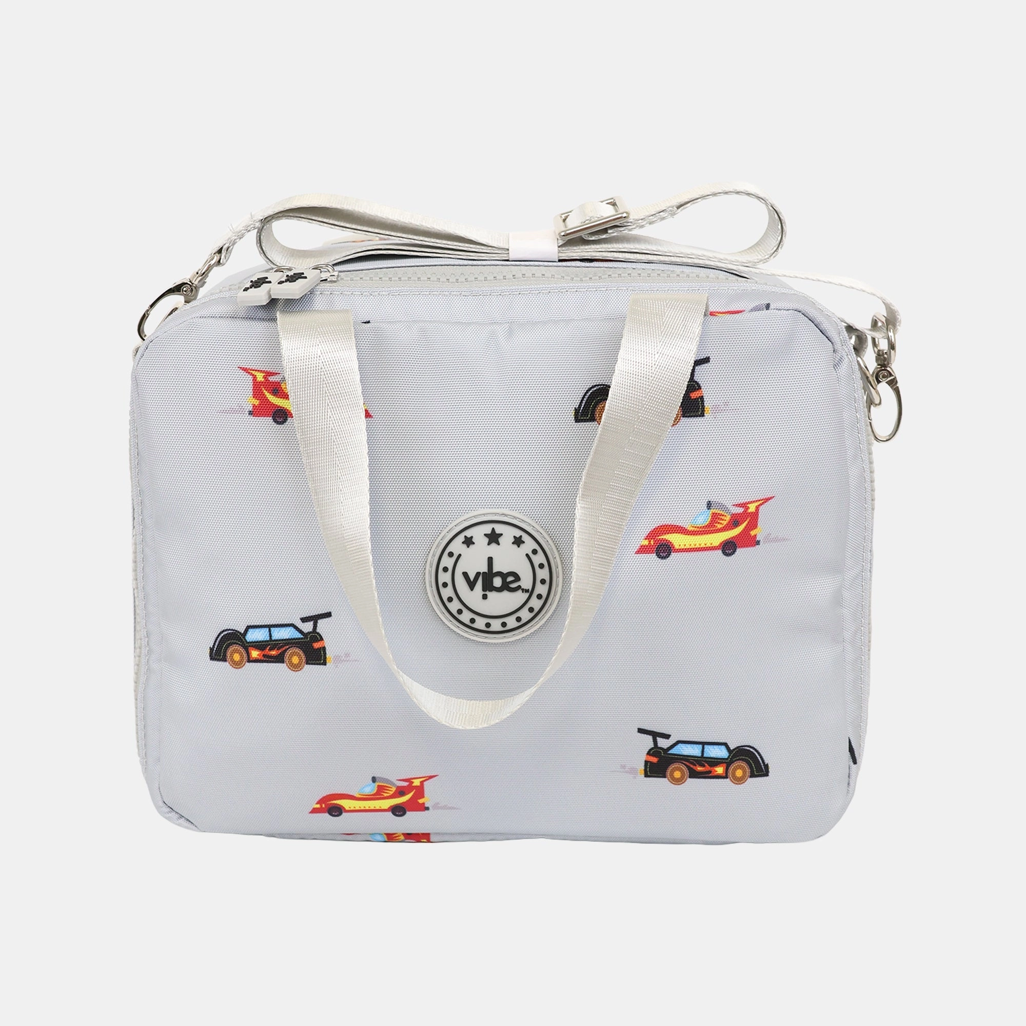 Vibe Lunch Bag - Grey Cars