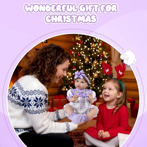 Reborn Baby Doll - 22 Inch Cotton Vinyl African American Ages 3+