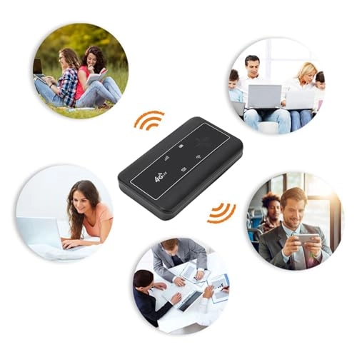 Easy SIM Compatibility 4G LTE Handheld Wi-Fi Router - 2100mAh Micro SIM