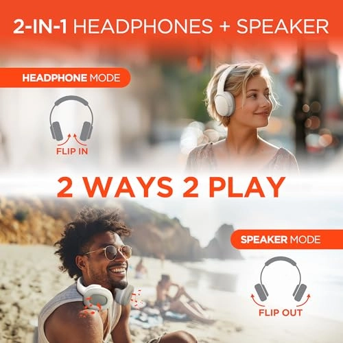 Flip 2-in-1 Wireless Headphone