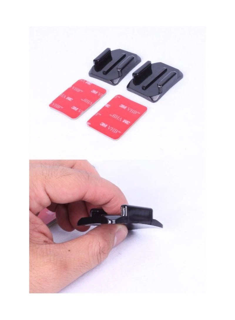 Easy Life Curved Surface Sticky Camera Mount - 2-Piece Black