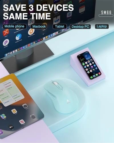 SM66 Silent Dual-Mode Mouse - Wireless