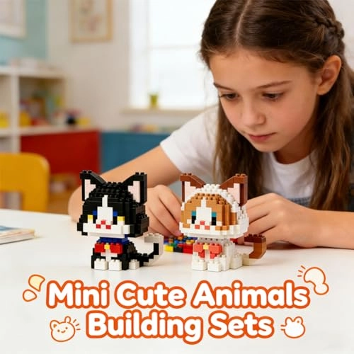 Cat Building Blocks - 2 pcs