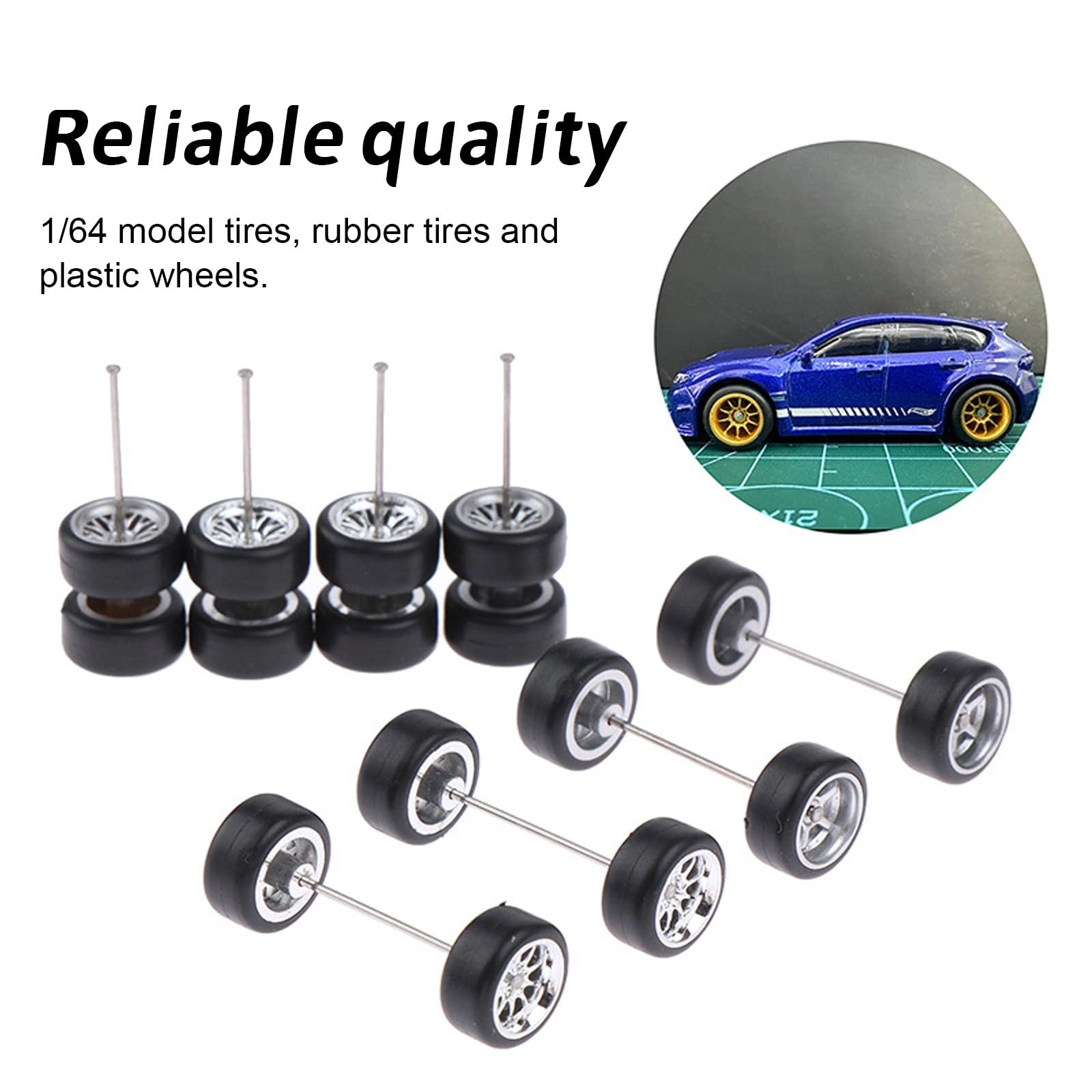 Rubber Wheels Set - 1/64