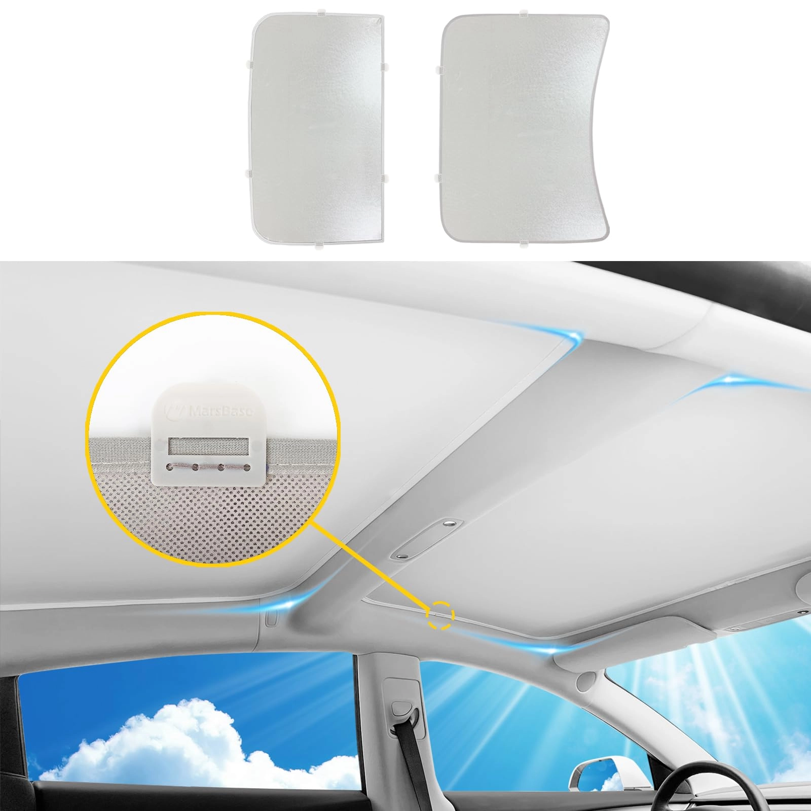 Vugosson Roof Sunshade - Model 3 2021-2023