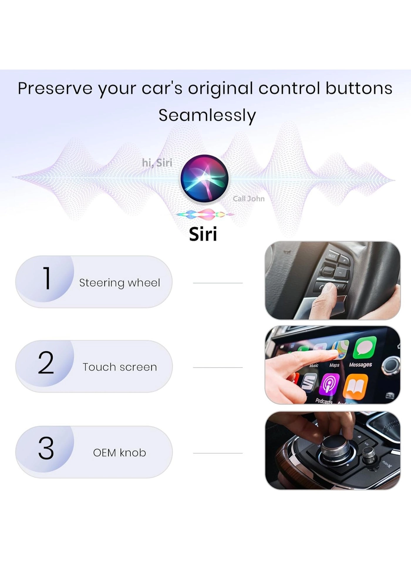 Wireless Carplay Adapter - Wireless Apple iPhone Android Phone