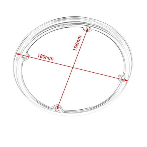 Motorcycle Chrome Speaker Trim - 2