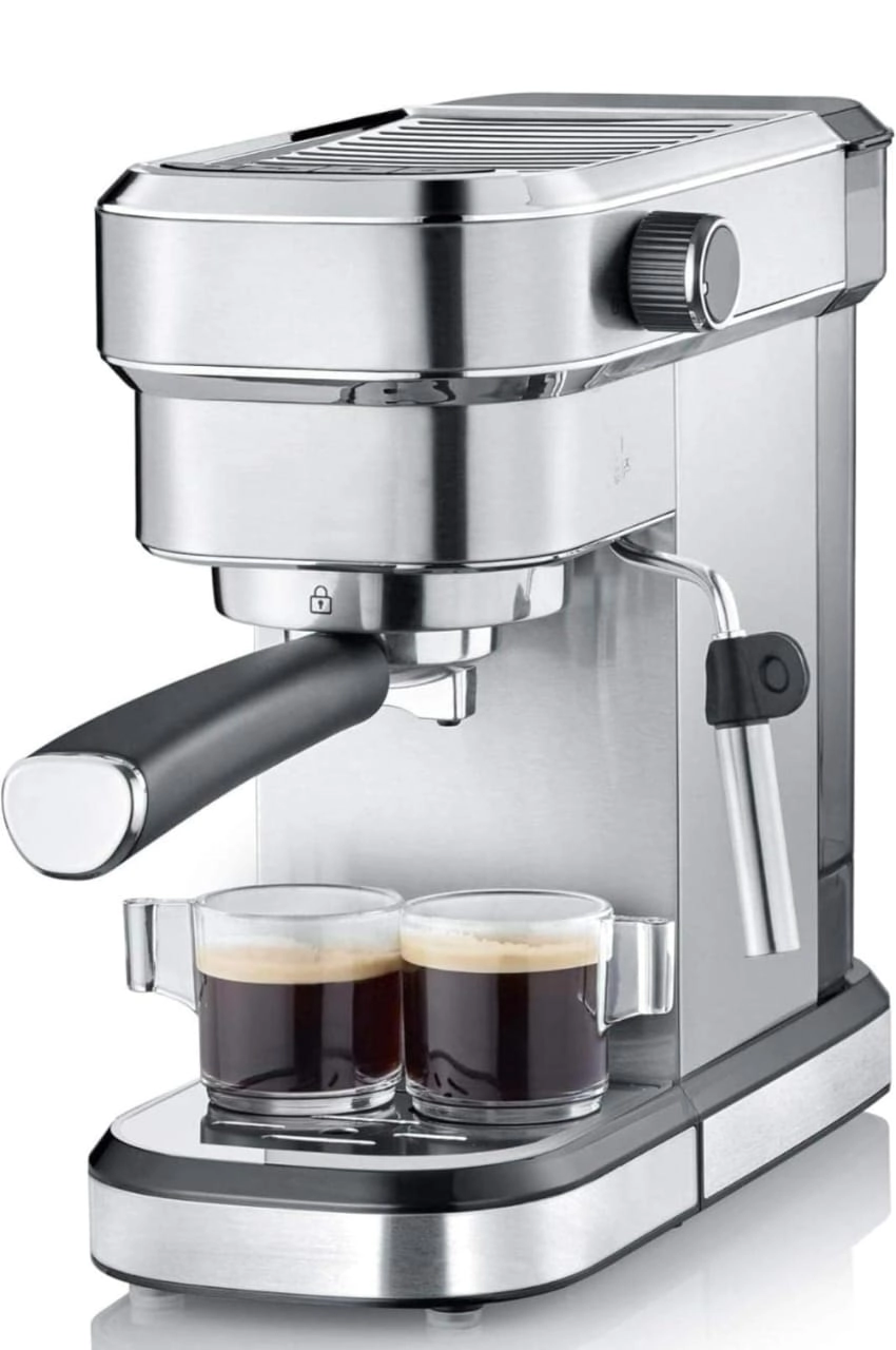 Everlyn 6 in 1 - With Milk Frother ULKA Pump Compatible Capsules & Ground