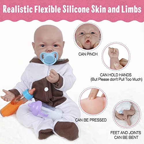 Reborn Baby Doll - 17 Inch Silicone Girl Ages 36+