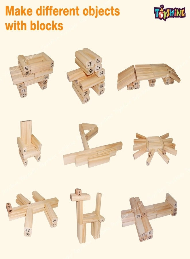 Wooden Building Block - 54 pcs