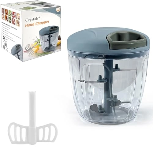 Manual Food Chopper & Processor - 900ml 5 Blades