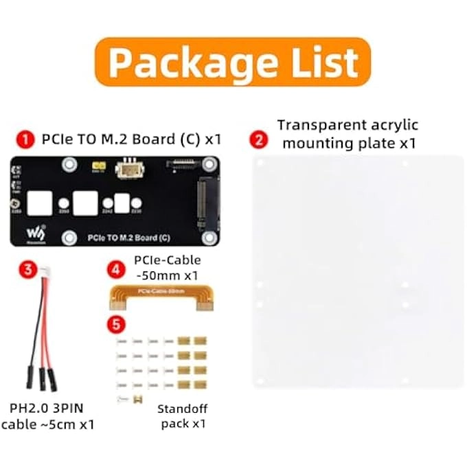 PCIE TO M.2 NVME SSD ADAPTER BOARD - 2230 2242 2260 2280