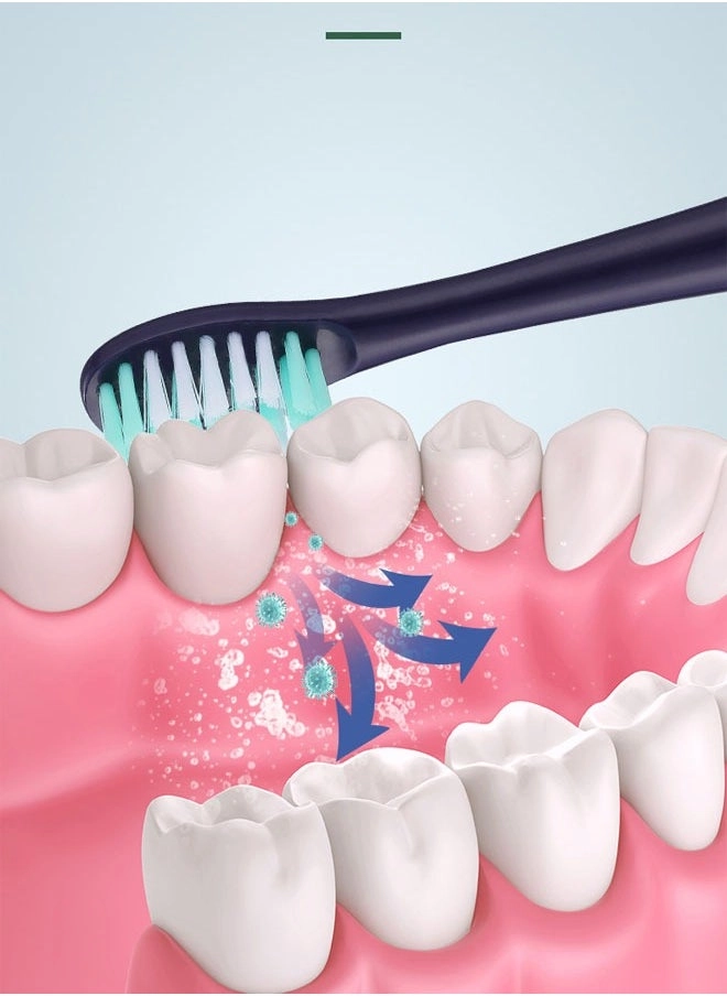 Electric Toothbrush - Super Soft Blue 4 Different Heads