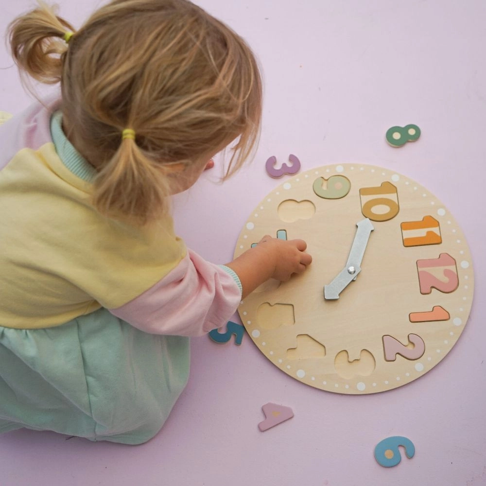 Wooden Puzzle Clock