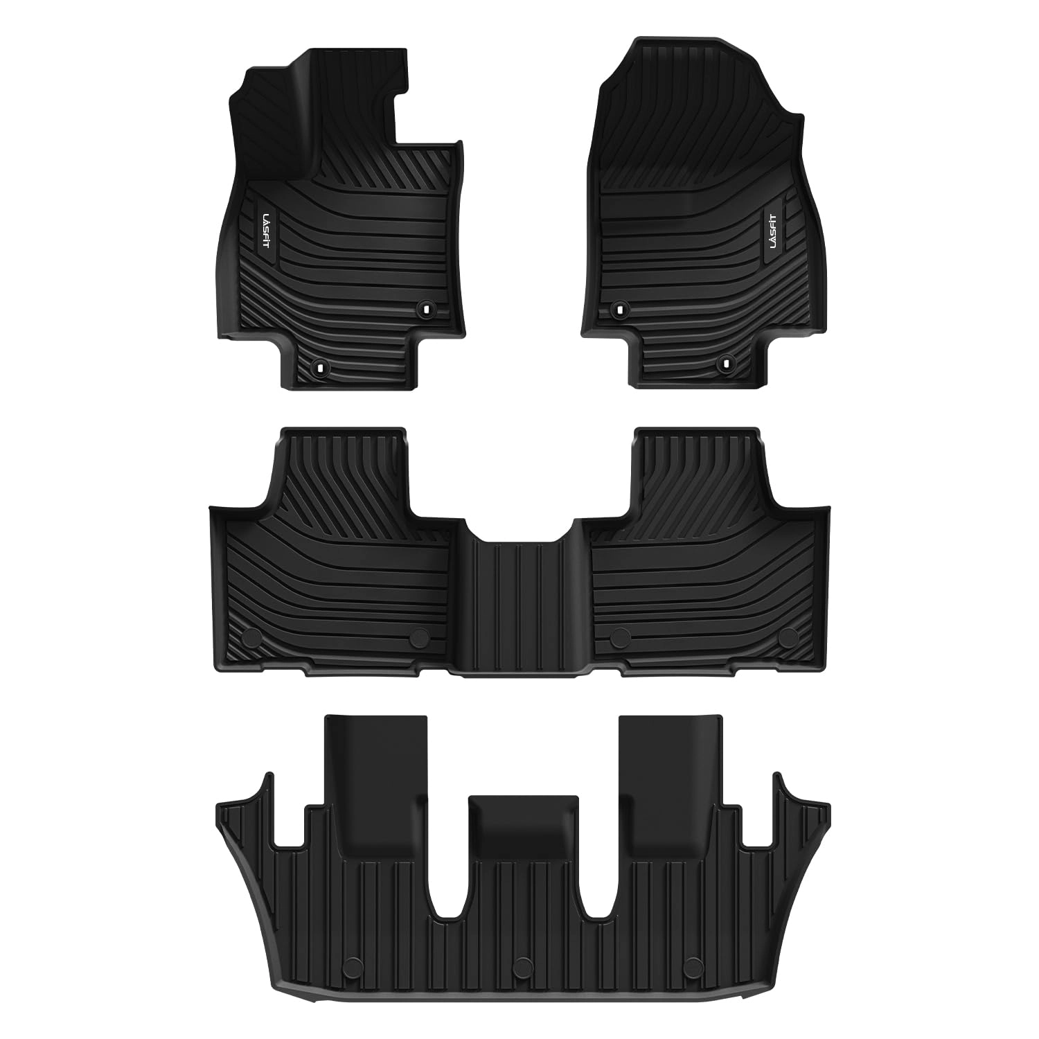 Floor Mats - Toyota Grand Highlander Lexus TX350 2024-2026 1st & 2nd & 3rd Row