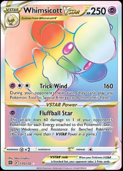 Pokémon Whimsicott VSTAR 175/172