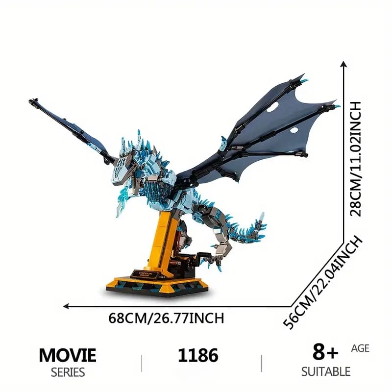 Viserion Ice Dragon - Animal, Fantasy GOT Inspire