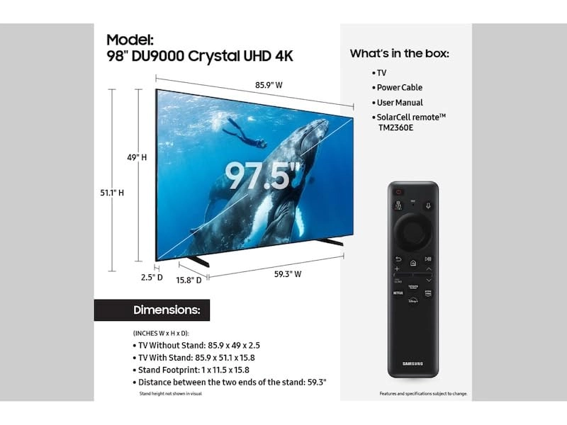 UA98DU9000 - 98 inch