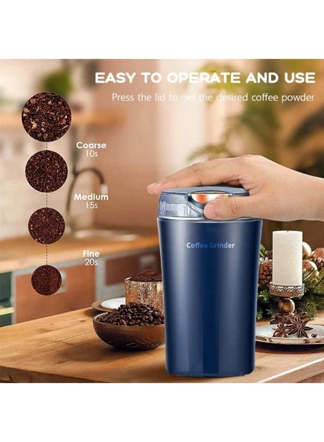 ECVV Electric Kitchen Grinder Mixer - Spices Seeds Herbs Coffee Beans Wet and Dry Stainless Steel