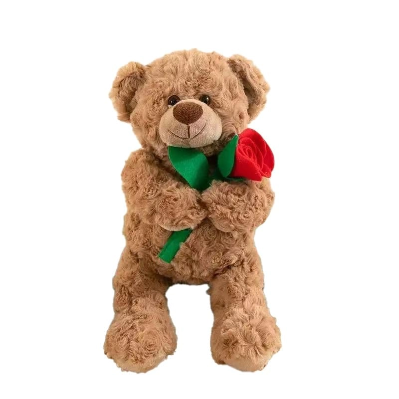 HomeSmart Teddy Bear Holding Artificial Rose - 30 cm