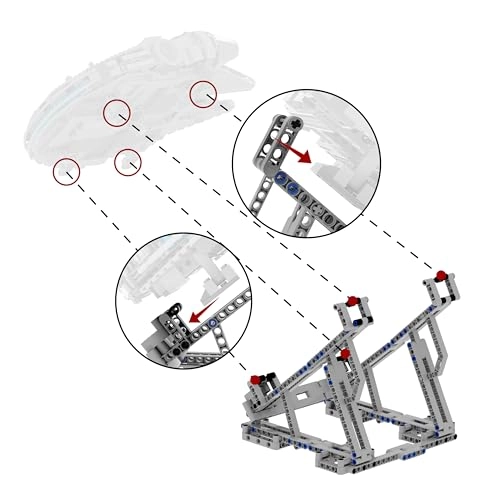 Millennium Falcon Vertical Display Bracket - Building Kit LEGO