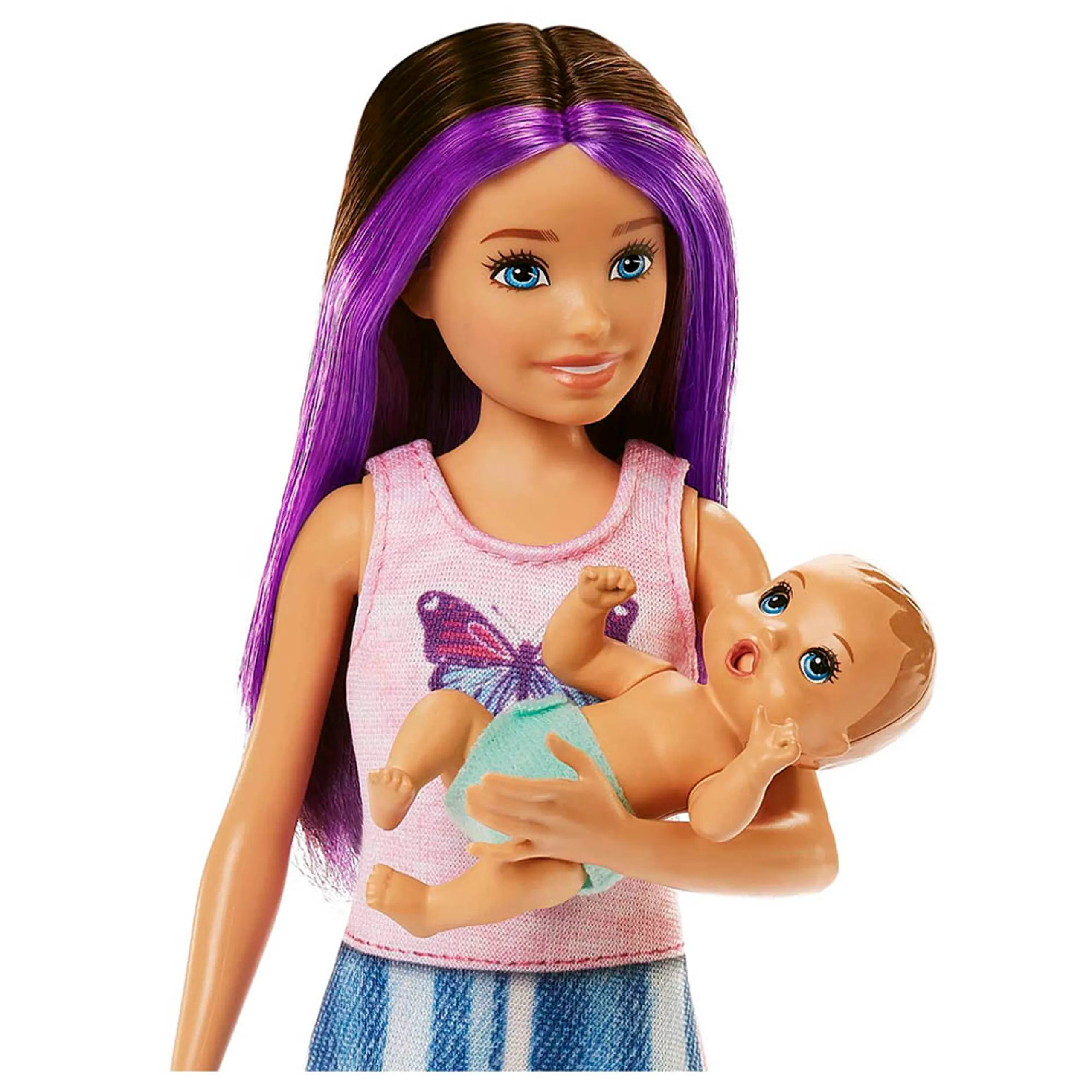 Skipper Babysitters Inc. Playset - Crib with mobile Baby doll with sleepy eyes