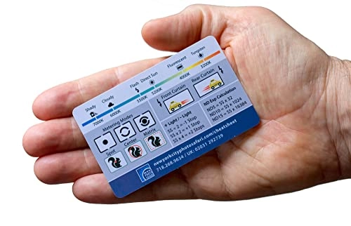 Photography Cheat Sheet + SD Card Holder - Canon, Nikon, Sony