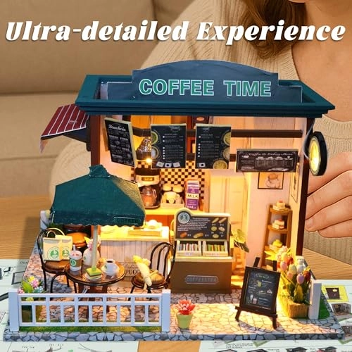 Dollhouse Miniature DIY House Kit - Time Cafe 1:24