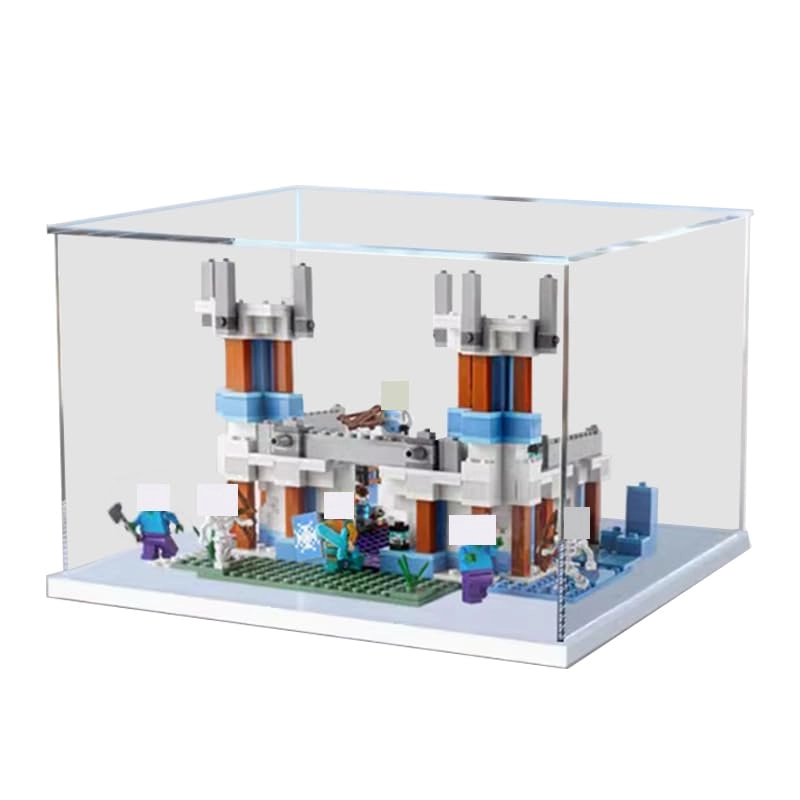HCAEIOFJ Clear Acrylic Display Case (21186) - The Ice Castle LegoMinecraft