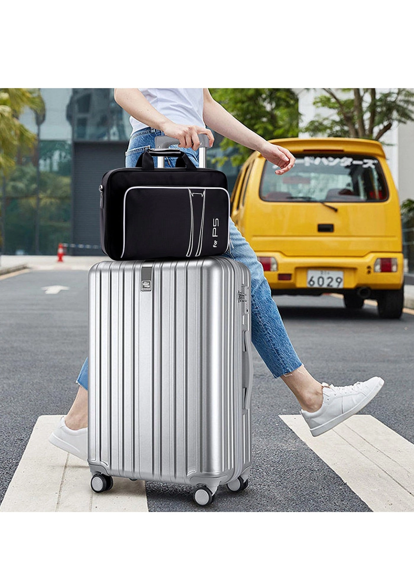 Case Storage Bag - Compatible with PS5 Controller Silicone Cover White