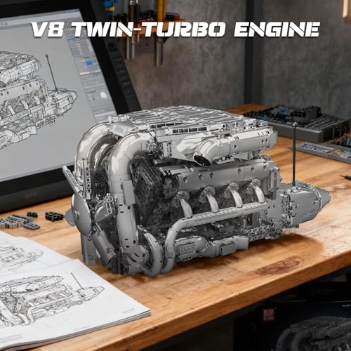 V8 Twin-Turbo Engine (10168) - Battery and Motor
