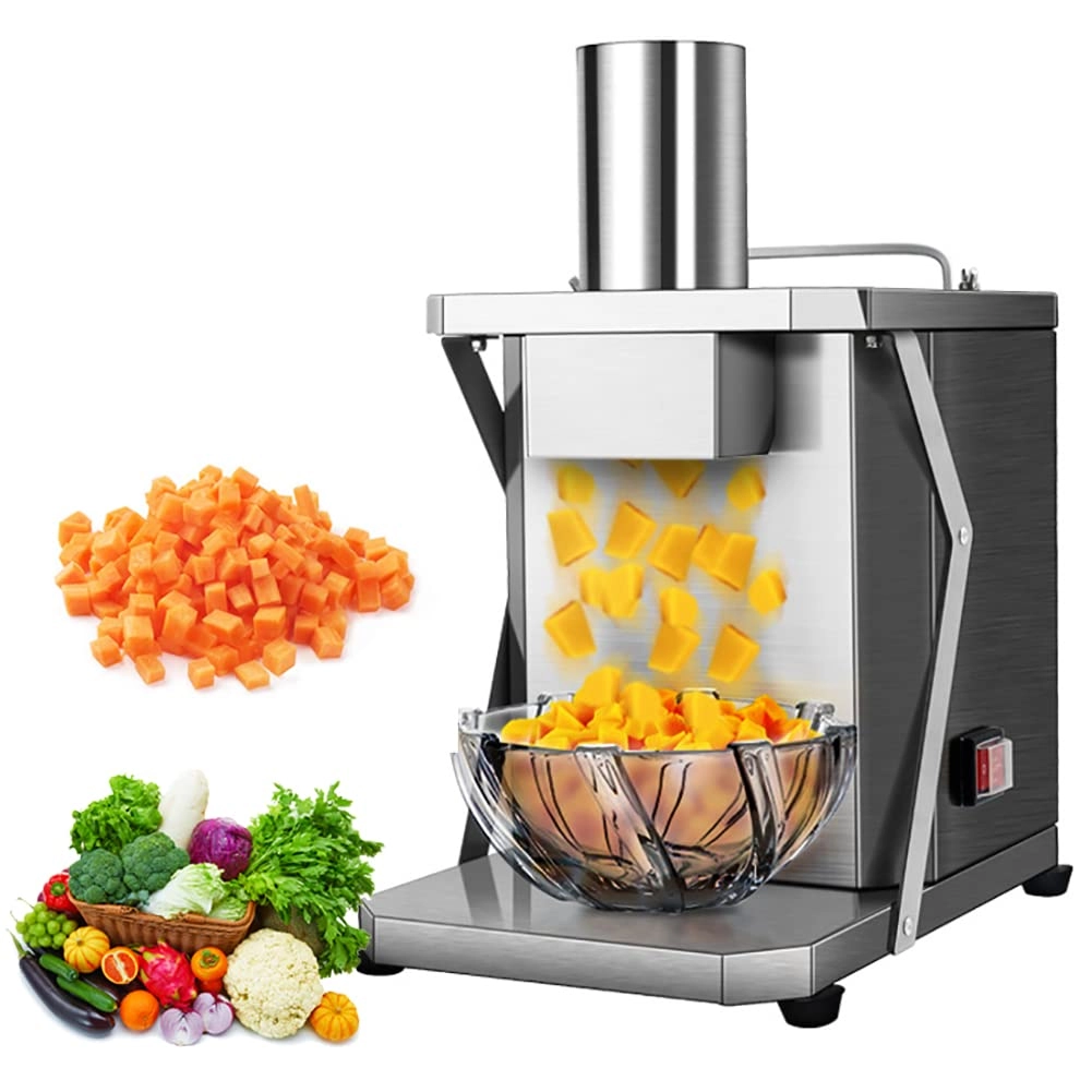 erkebspm Vegetable Cutter - 200W 6/8/10/12/15mm Blades