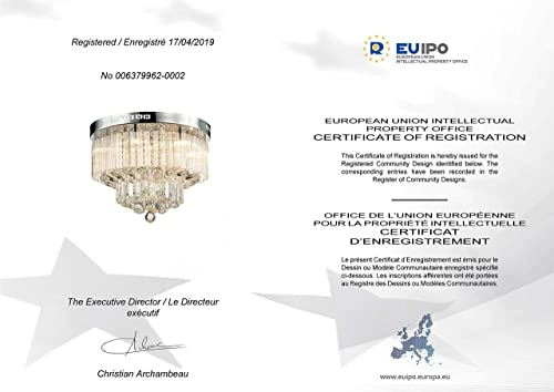 K9 Crystal Raindrop Chandelier - Flush Mount LED