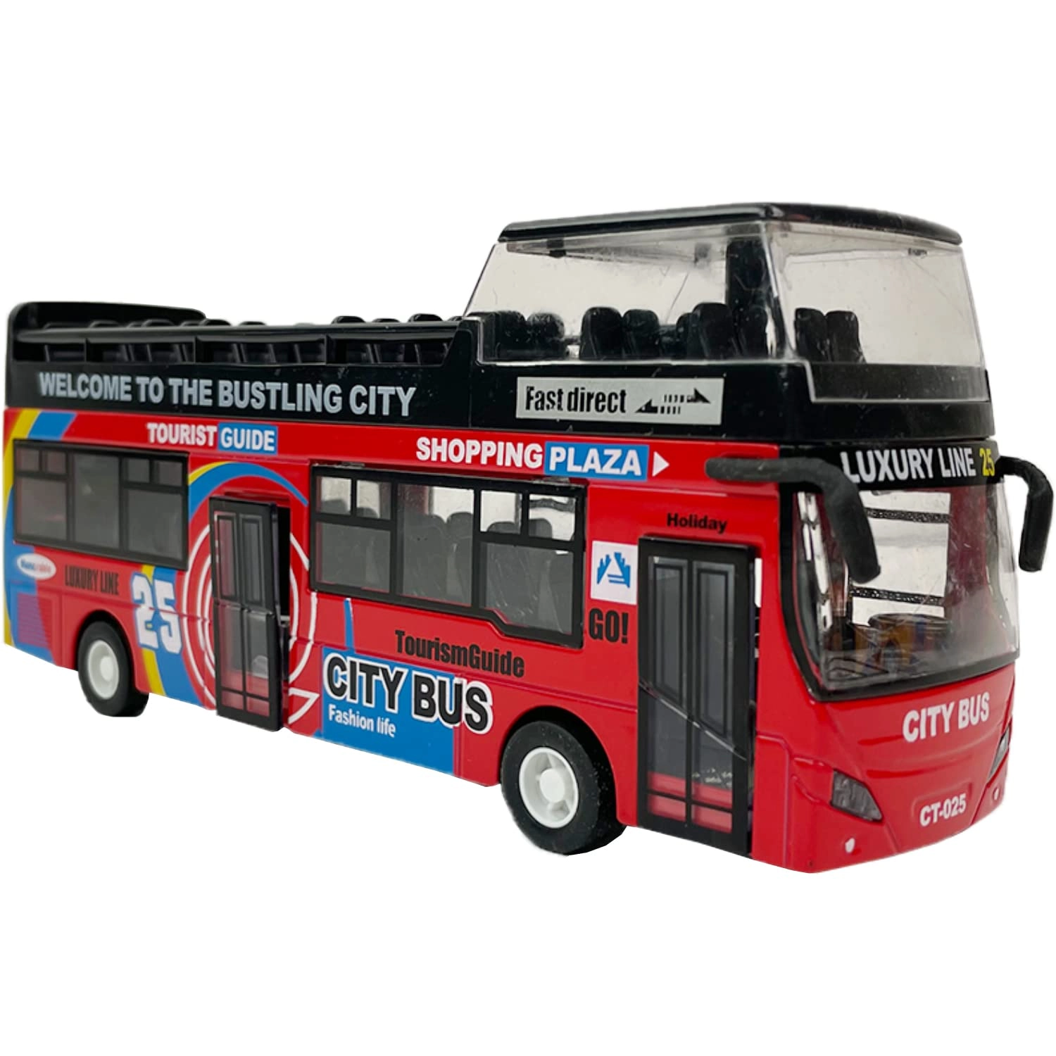 Liberty Imports Sightseeing Tour Bus - 1:32