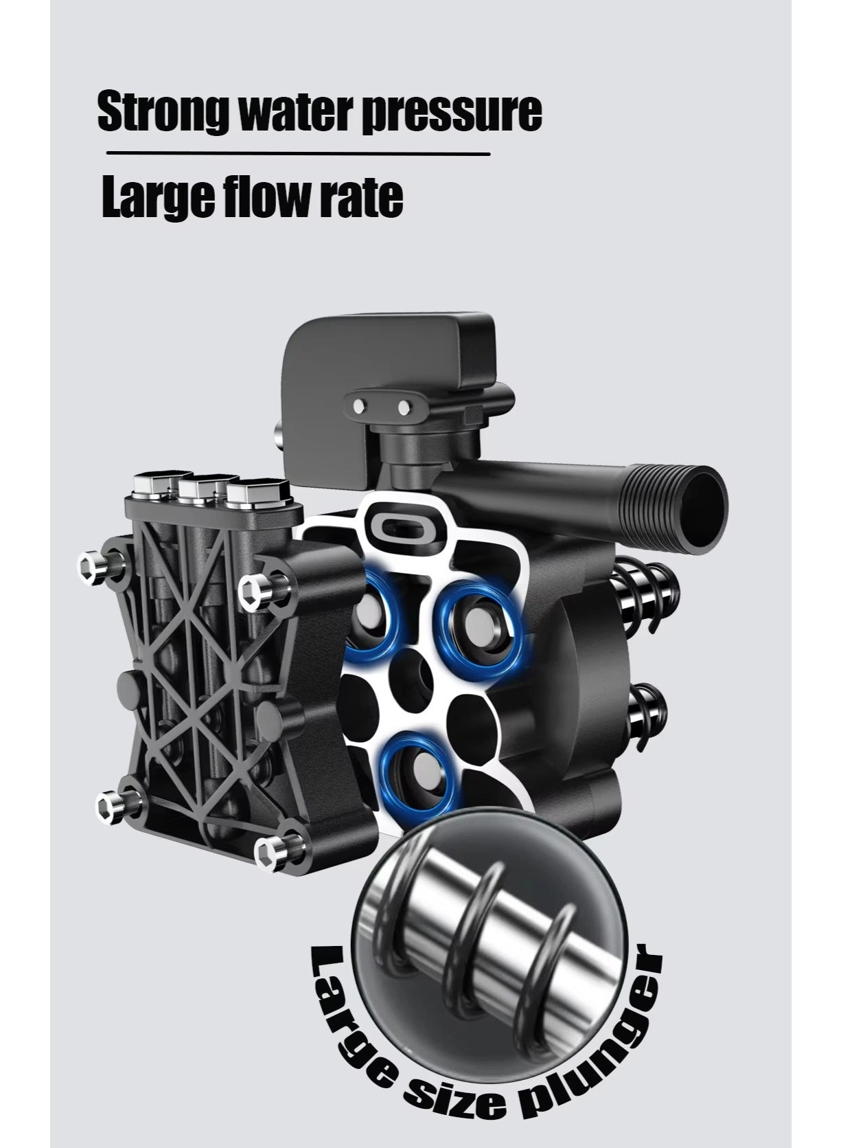 High Pressure Pump - 1800W 120 Bar 6.5L/Min