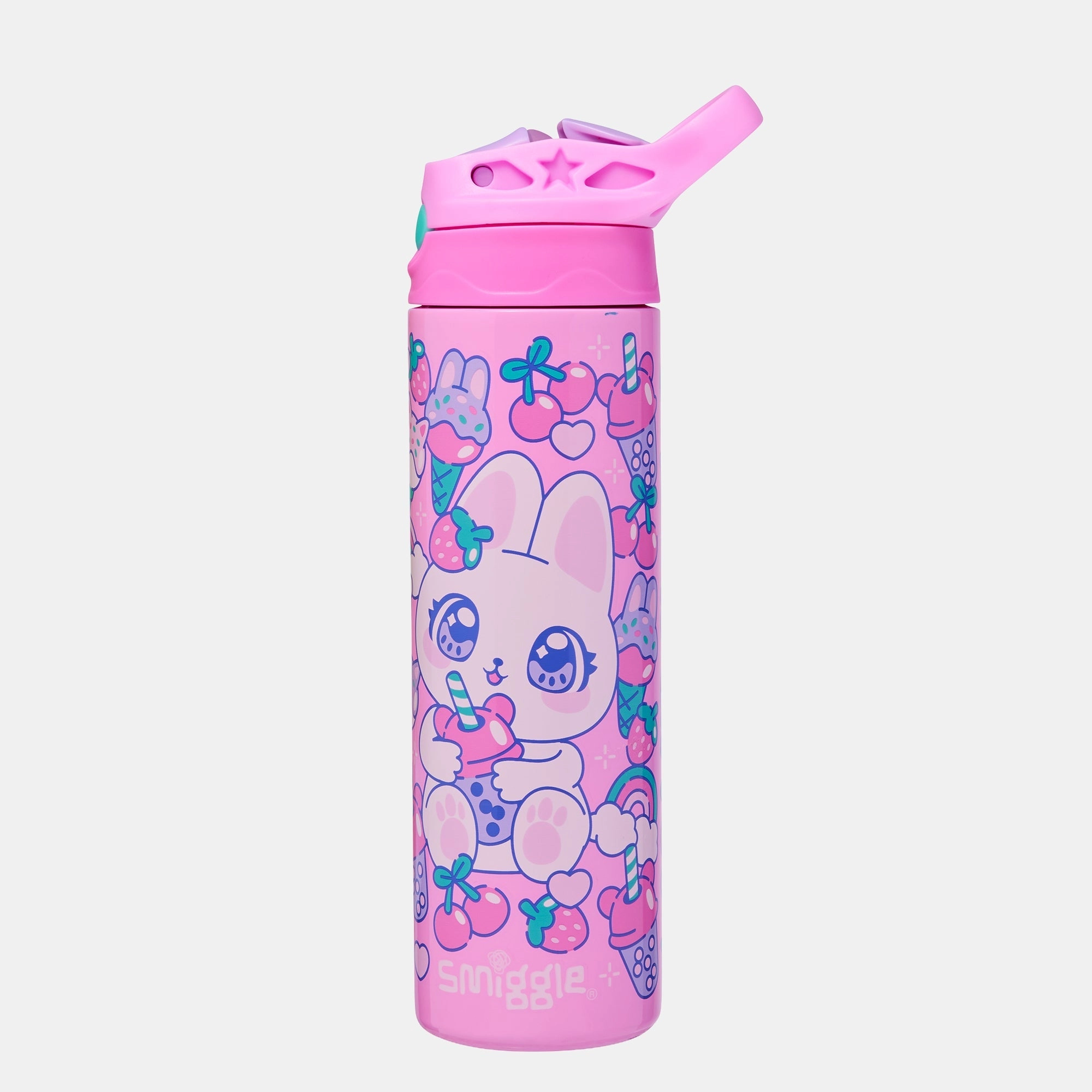 Smiggle Bright Eyes Water Bottle - Flip top spout 520 ml