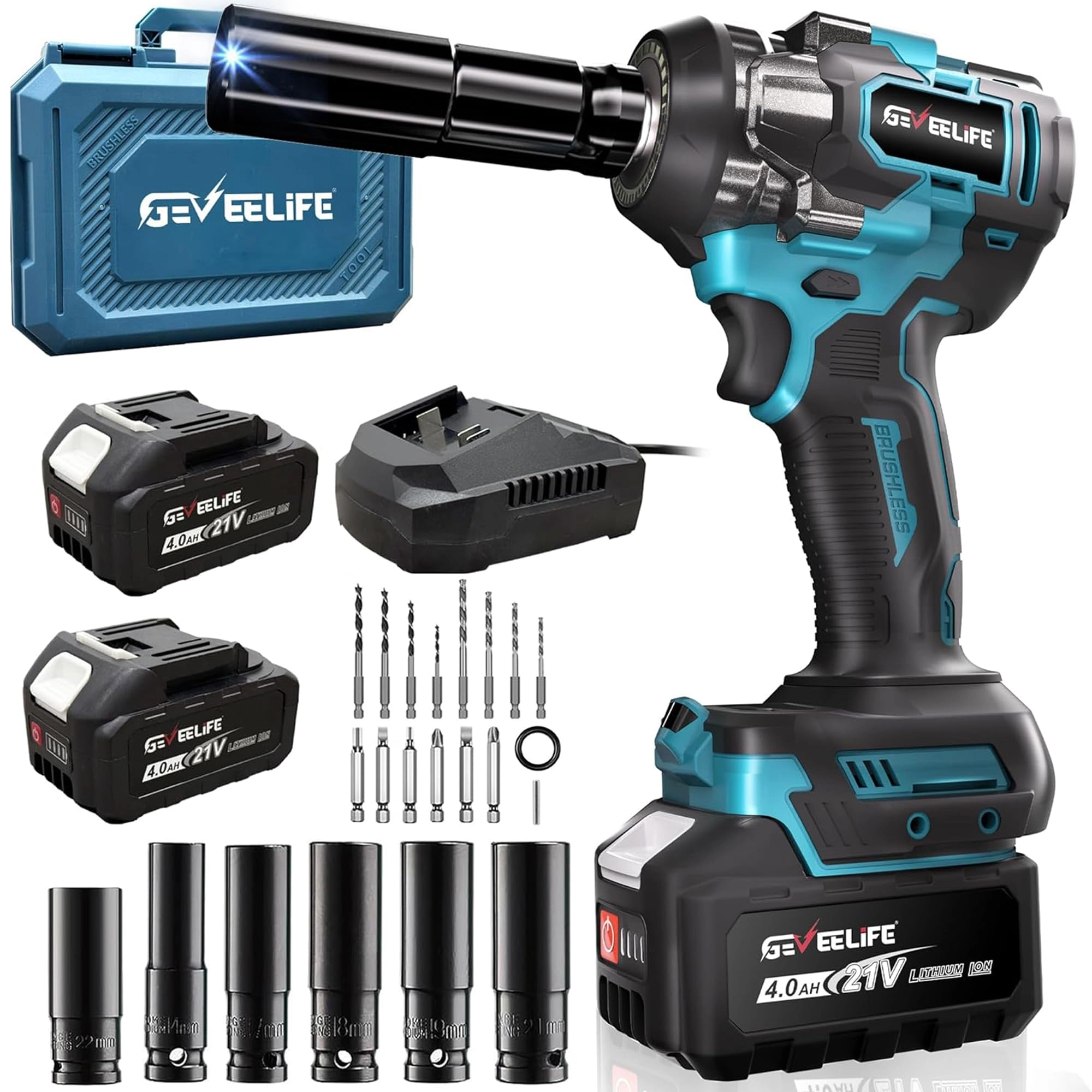 GEVEELIFE Impact Wrench - 650N.m 1/2"
