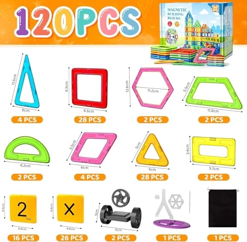 Magnetic Tiles - 120pcs