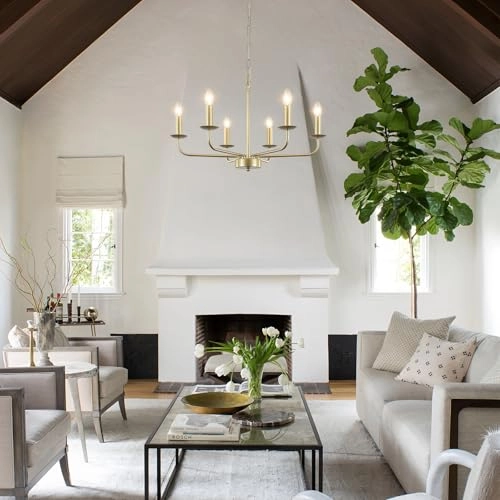 6 Light Chandelier - 30cm 185cm