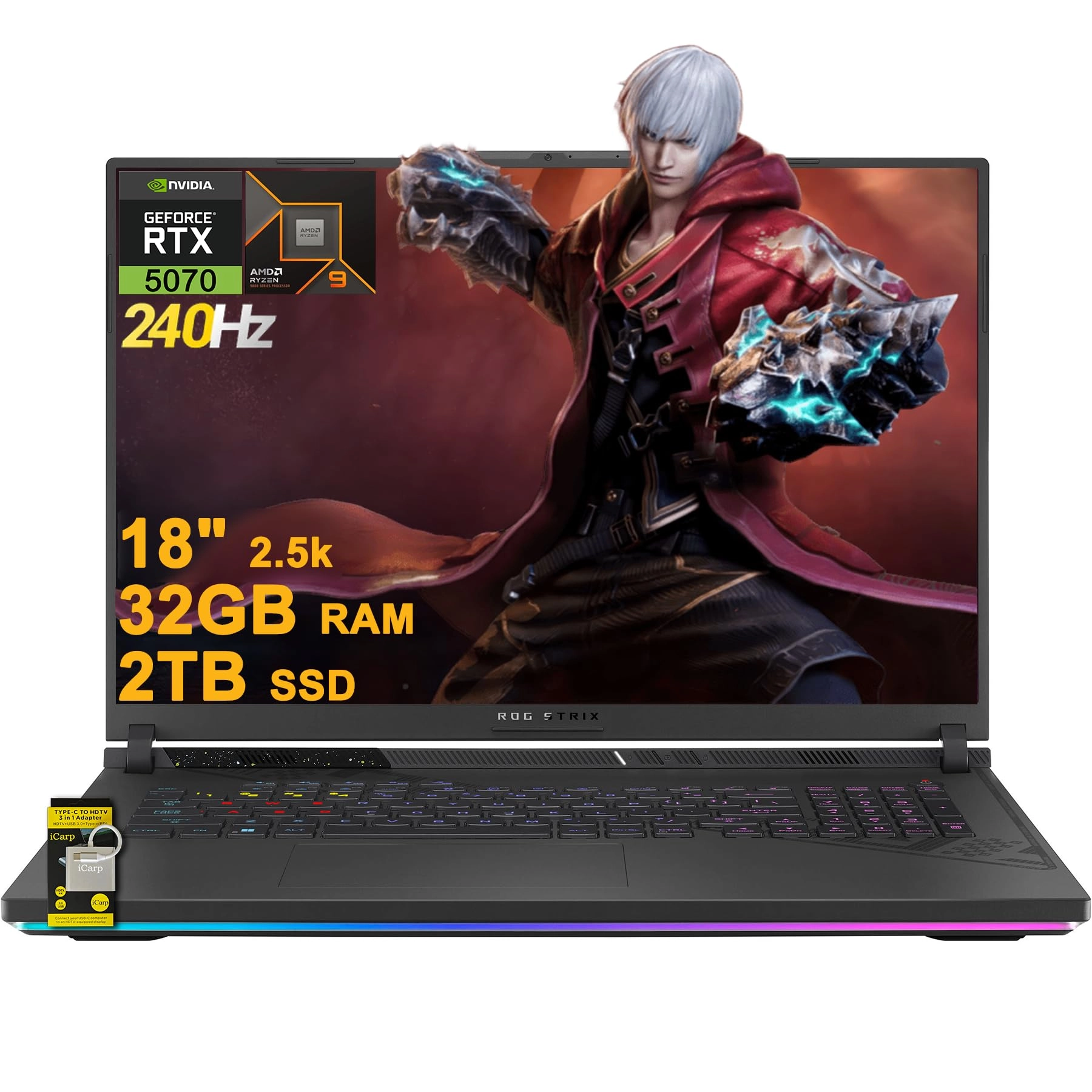 ASUS ROG Strix G18 - 18'' Ryzen 9 9955HX 32 GB 2 TB