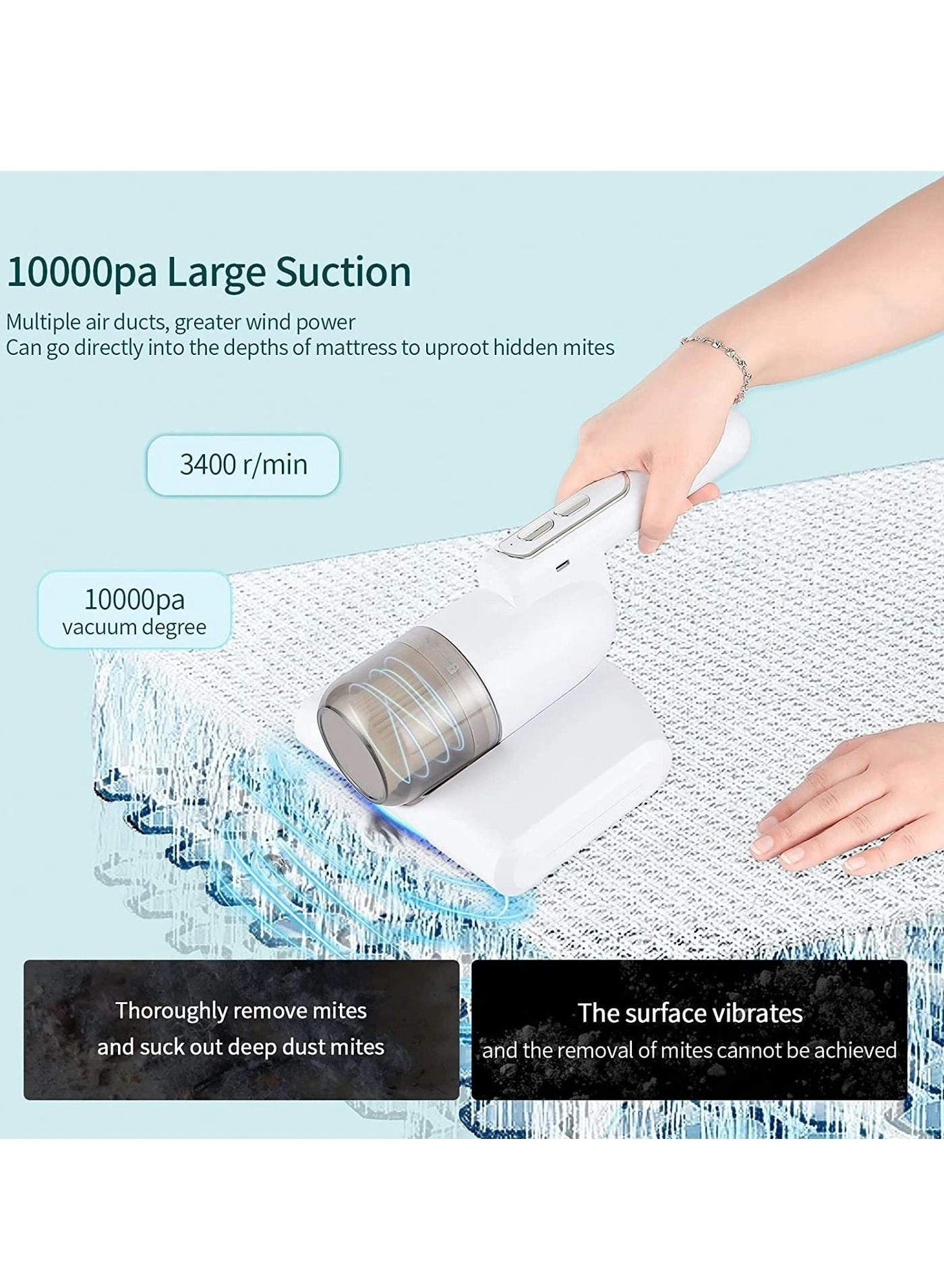 Mini Handheld UV Vacuum Cleaner - 55W